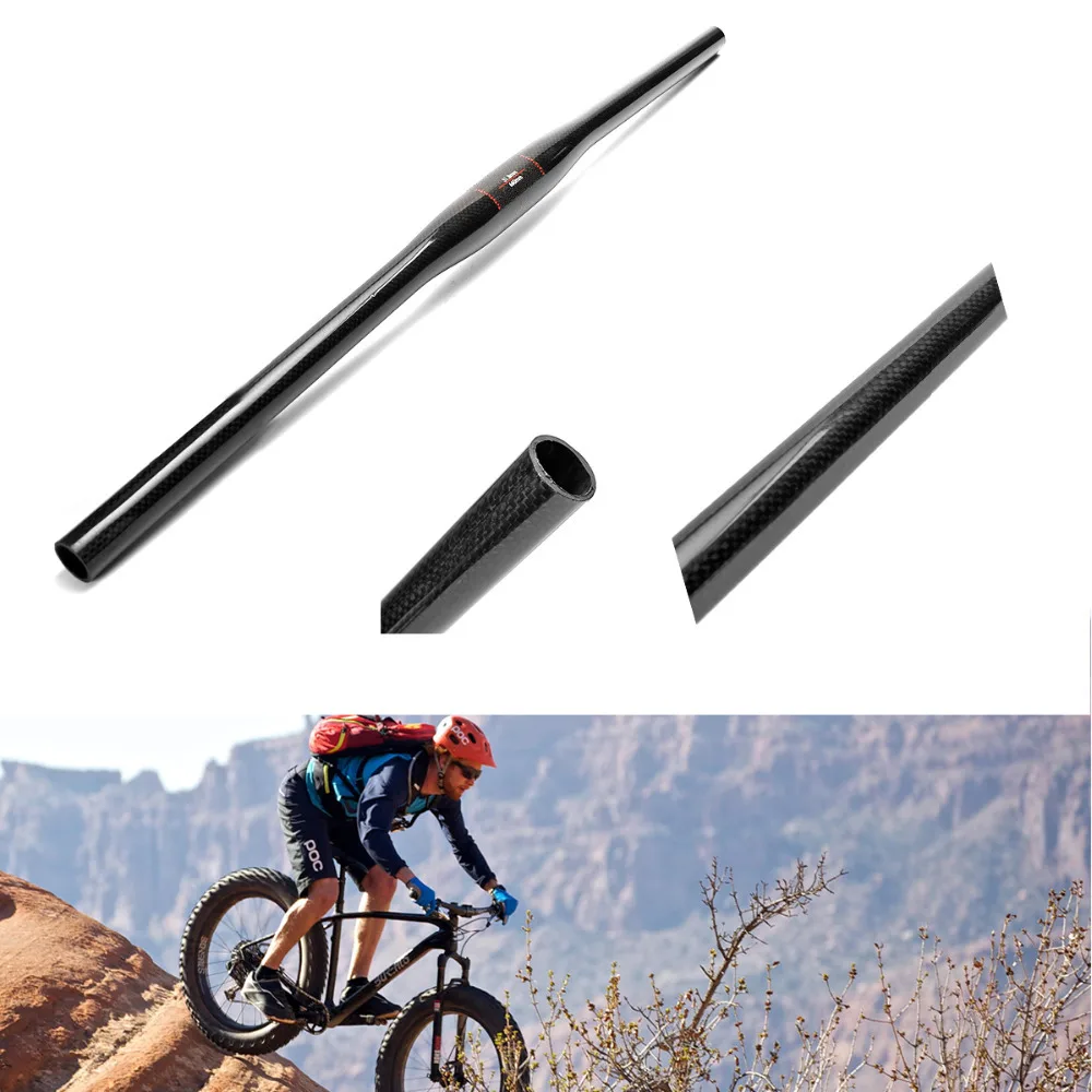 New 31.8mm x 660mm Bicycle Carbon Handlebar Mountain Road