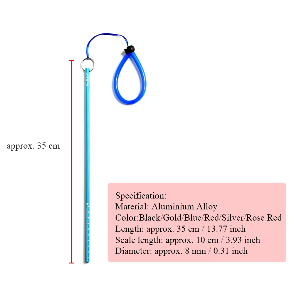 Шейкер Дайвинг палка веревка с аксессуары в категории «шнурки» Хлопушка указатель алюминиевый сплав акваланга Танк Banger подводный