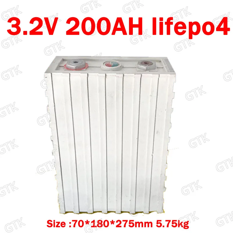 

4pcs Lifepo4 3.2V 200AH lithium battery deep cycle For diy 12V 24V 48V 400ah Solar energy storage van trolley vehicle Tricycle