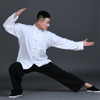 Брюс Ли Винтаж Китайский крыло Чун Кунг фу Униформа боевых искусств Тай Чи костюмы Классический хлопок куртка