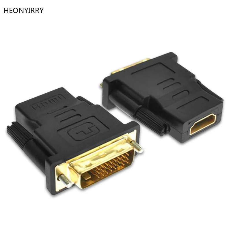 

HDMI Female to DVI D 24+1 Pin Male Adapter Converter HDMI2DVI Cable Switch for PC for PS3 Projector TV Box HDTV LCD TV