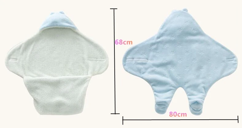 Детское одеяло конверт Пеленальный зима Обёрточная бумага коралловый флис новорожденных Одеяло Sleeper детской коляски Обёрточная бумага