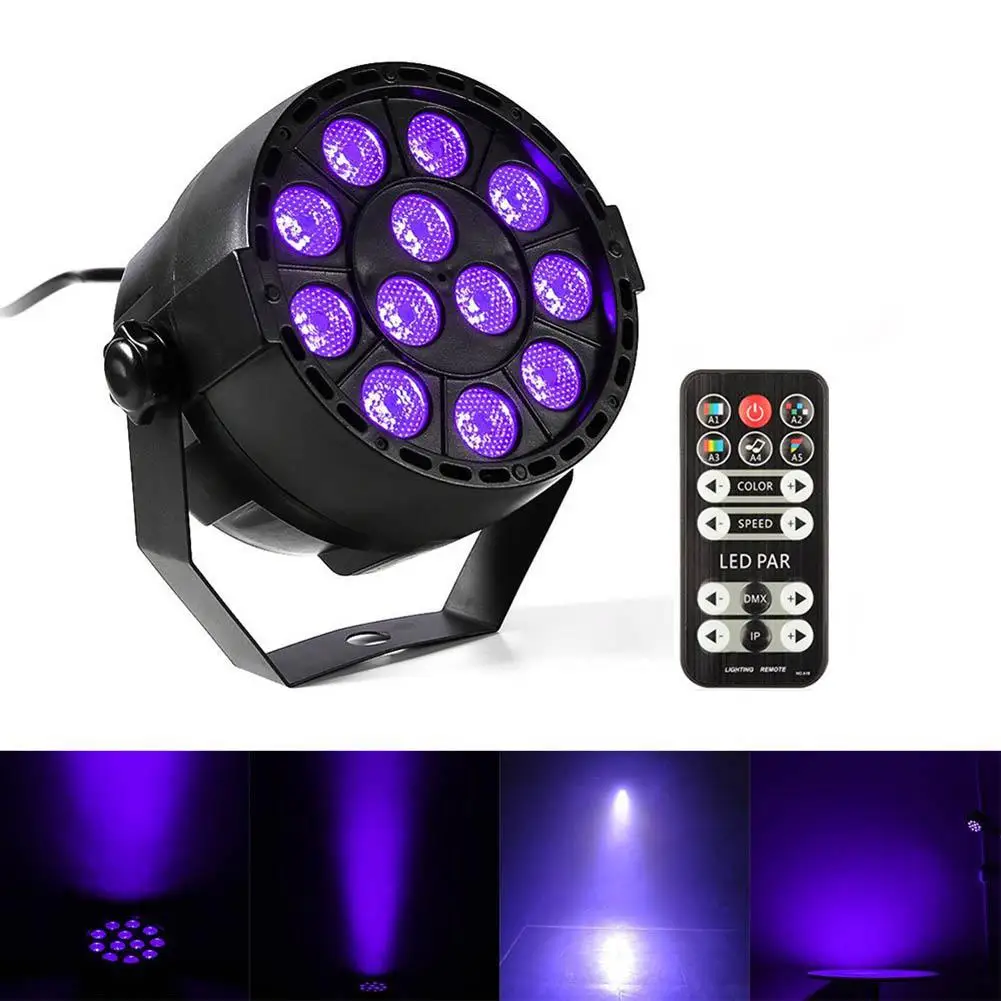 

UV Blacklight 12 LED Bar Light Stage Disco Party Pub Museum Lamp Remote Control