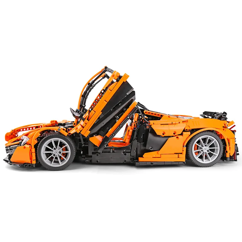 DHL 20087 Technic Car, совместимый с MOC-16915 McLaren P1, скоростной автомобильный набор, строительные блоки, кирпичи, приложение, Радиоуправляемый мотор, Подарочные модельные игрушки