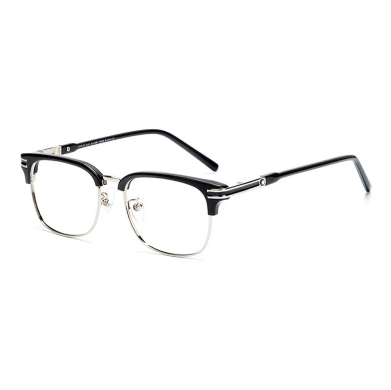 

Viodream Plastic Titanium Business Men Half Eyeglasses Handmade Optical Glasses Frame Luxury brand Mb669 Spectacle Oculos