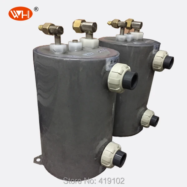 Free shipping CUSTOMOZED 6KW Titanium Seawater Pool Heat Exchanger (WHC
