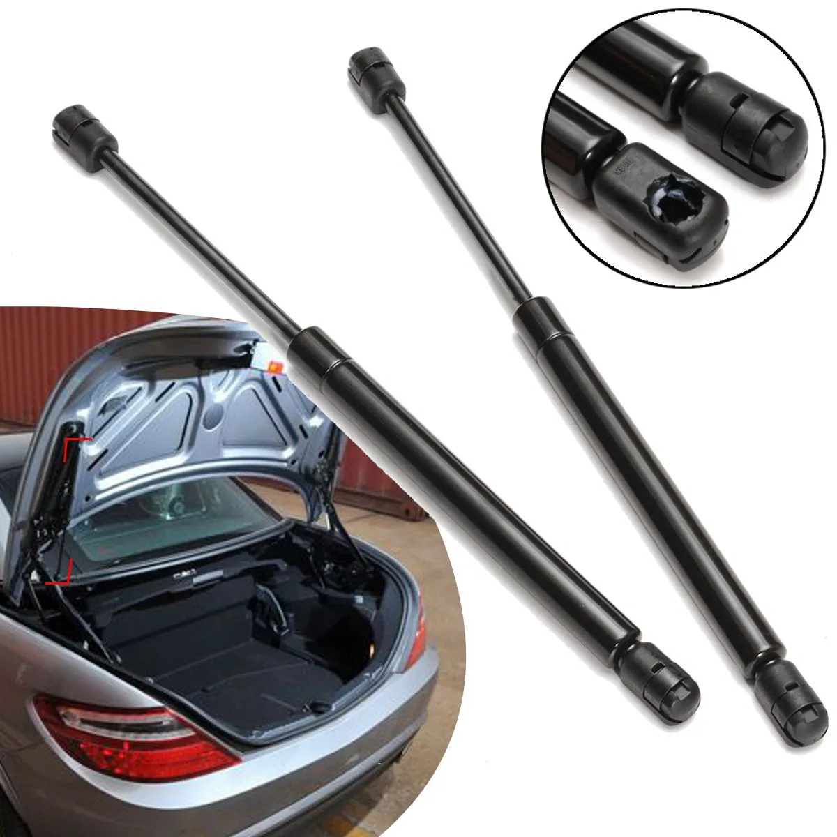 

2pcs Rear Tailgate Boot Trunk Gas Struts For Mercedes SLK R170 Convertible 1996-2004 1707500036