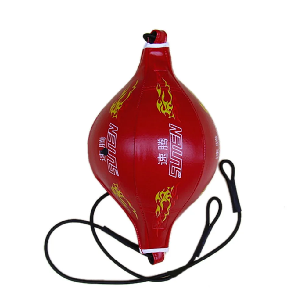 SUTENG Flame Pattern Boxing Speed Ball PU Leather Venting Boxing Ball