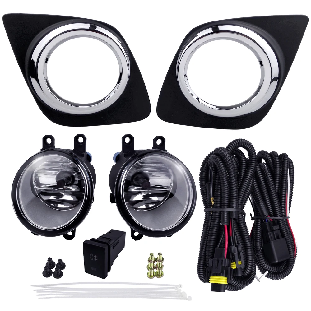 Driving Lamps Fog Lights for TOYOTA RAV4 2009 4300K 12V 55W ABS Plastic