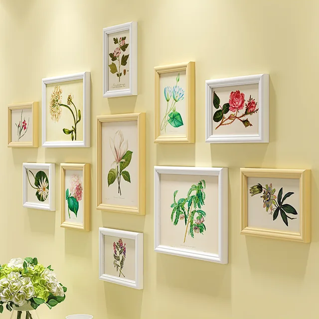 Buy Blooming Flower Pattern Photo Frames Wall For