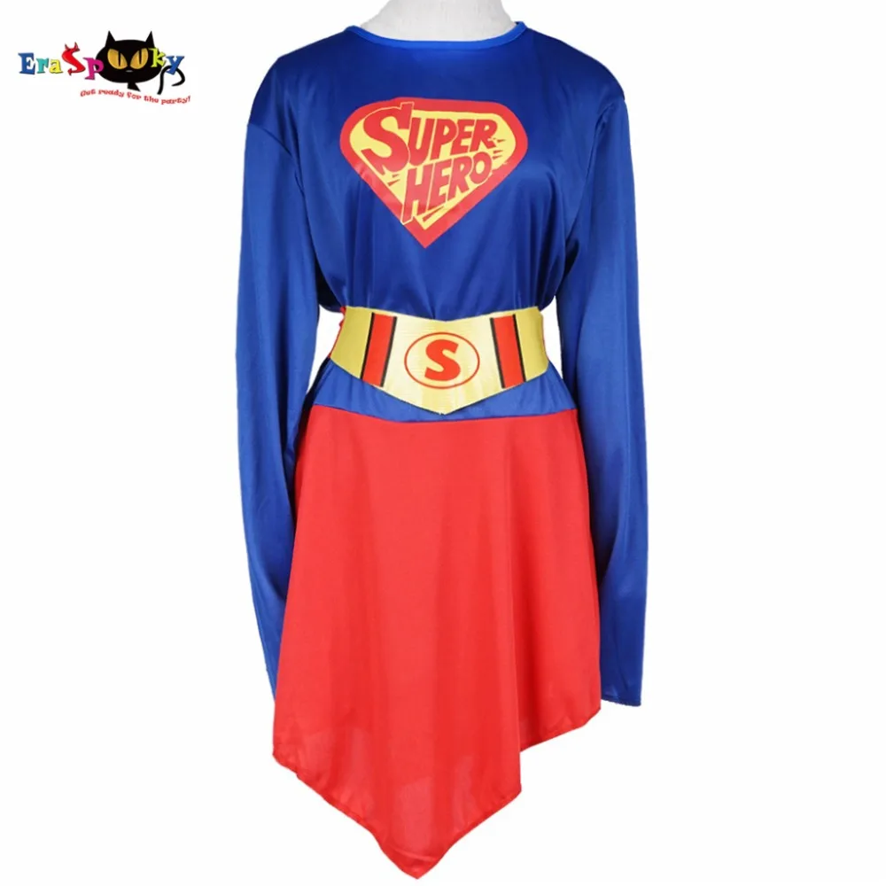 5 Pcs/Lot Girl Super Hero Costume Women Superhero Dress Cloak Red