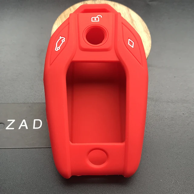ZAD-funda de silicona para llave del coche, protector de pantalla táctil Led para BMW 2017, 2018, 7 Series, I12, 730, 740, 750, 760, G11, G12, G20, G30 ZAD-funda de silicona para llave del coche, protector de pantalla táctil Led para BMW 2017, 2018, 7 Series, I12, 730, 740, 750, 760, G11, G12, G20, G30