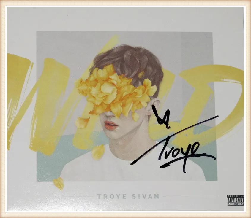 

Troye sivan autographed original signed with pen2016 new EP album CD wild American version 02.2016