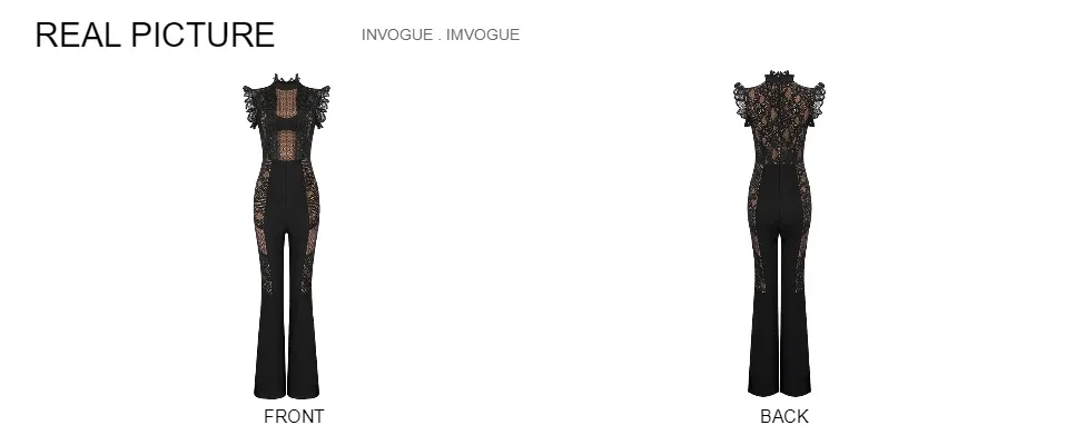 INVOGUE. IMVOGUE Новое поступление должен иметь сплошной цвет изящный кружевной o-образный вырез без рукавов облегающий бандажный комбинезон