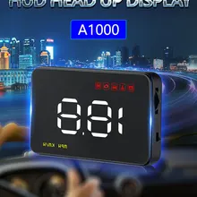 A1000 3,5 ''OBDII EUOBD HUD Предупреждение Системы проектор для ветрового стекла автоматический электронный Напряжение автосигнализации HUD Дисплей