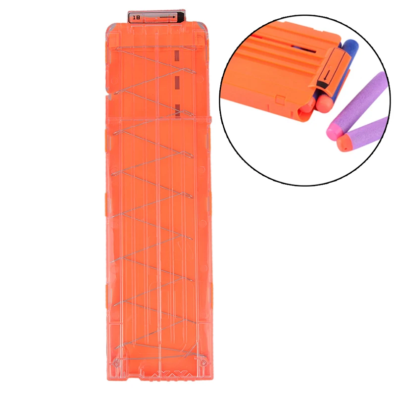 

New 1 PC 6/18 Reload Clip Soft Bullet Clip For Magazine Round Darts Replacement Toy Gun