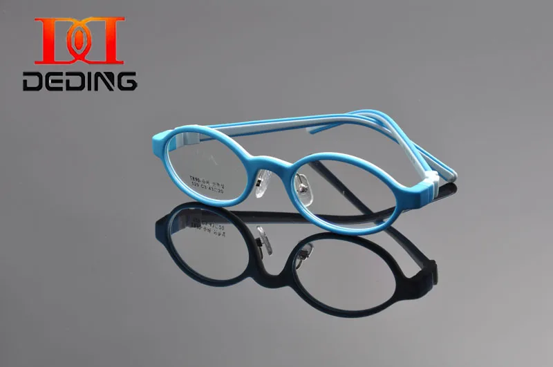 DEDING Unbreakable Kids Silicone Oval Glasses Frame Size 45 ,Flexible