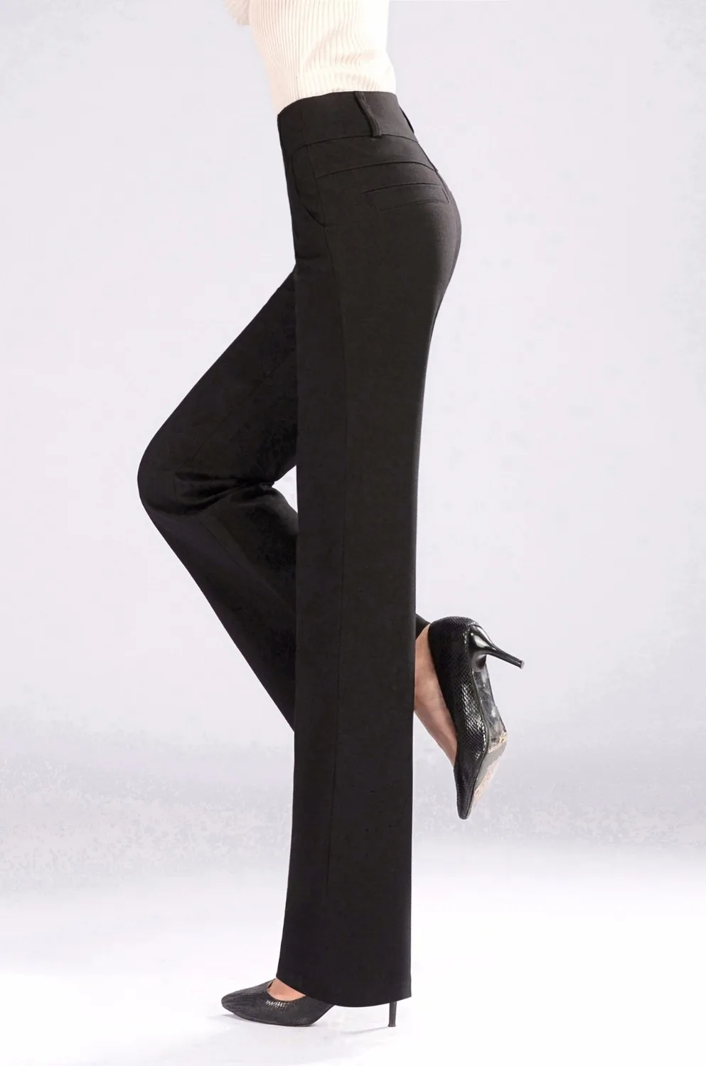 

Spring and Autumn 2019 new office lady female women girls high waist plus size brand straight pants clothing