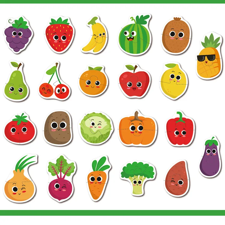 Dos Desenhos Animados animais frutas legumes veículos