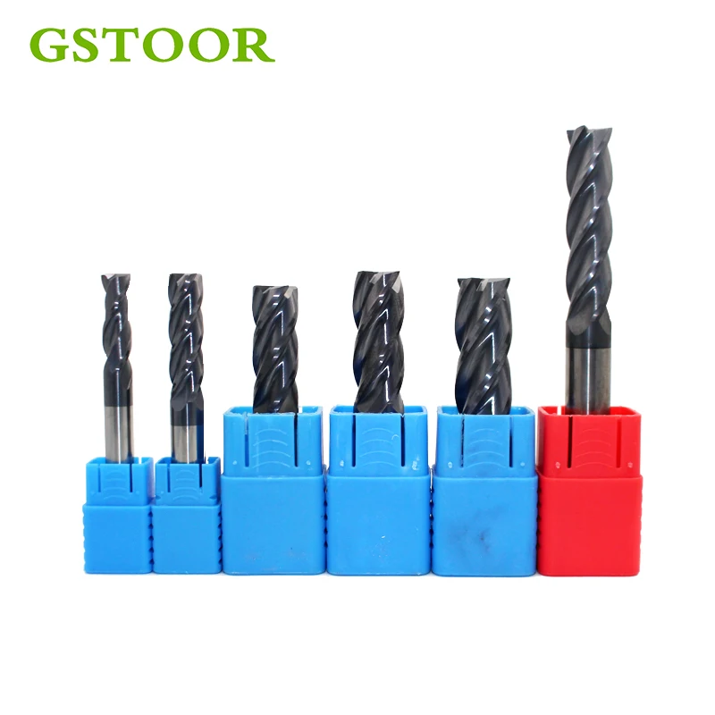 

Milling Cutter 1PC 2mm 4mm 6mm Carbide Straight Shank 2F 3F 4F End Mill CNC Kit Power Tool Accessories face mill cutting