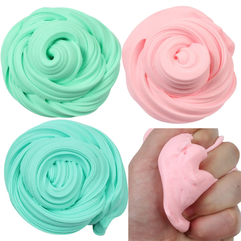 

New Toys Beautiful Color Cloud Slime Squishy Putty Squishies Antistress slime funny brinquedos Scented Stress Kids Clay Toy@30