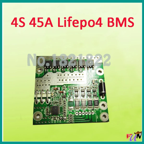 4S 45A lifepo4 BMS PCM battery protection board bms pcm with balancing for pack | Электронные компоненты и