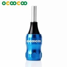 OCOOCOO SB006 из нержавеющей стали резной характер держатель для инструментов для нанесения татуировки-синий