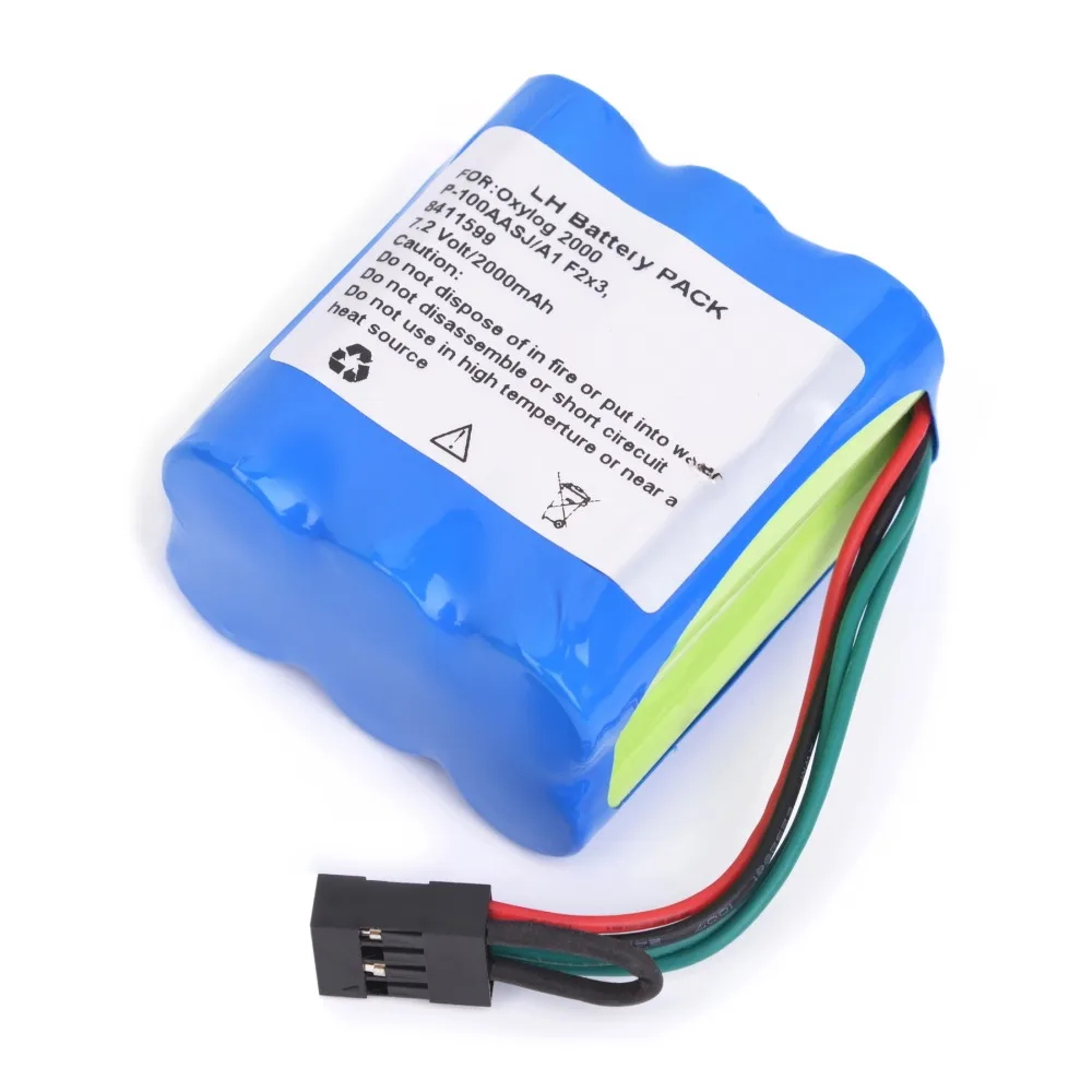 

2000mAh New Electrocardiogram machine battery for drager Oxylog 2000 P-100AASJ/A1 F2x3 8411599