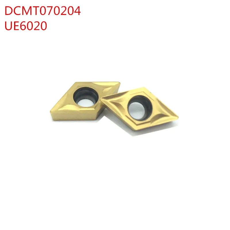 

100pcs DCMT070204 UE6020 Internal Turning Tools Carbide inserts Cutting Tool CNC Tools Lathe tools Lathe cutter
