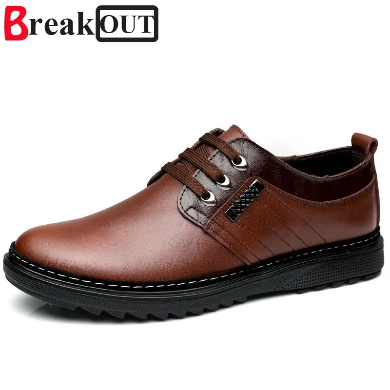 comprar Pausa Para Fora Dos Homens Sapatos para Homens Vestido de Negócios Sapatos Formal Sapatos de Couro Genuíno Oxfords Dos Homens Respirável Verão