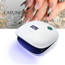 CATUNESS Сушилка для ногтей светодиодные УФ-лампы для ногтей 10/30/60 Вт Гель-лак отверждения свет с нижней таймер лампа для маникюра светодиодные бисера