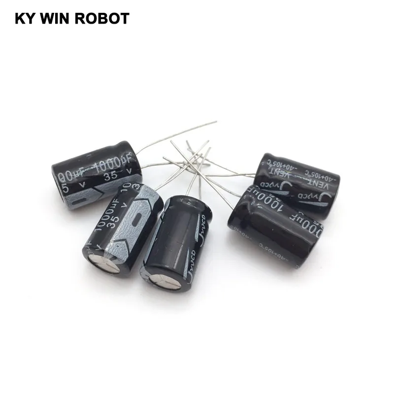 Electrolytic Capacitor Aluminum Capacitor Aluminum Electrolytic Capacitor 5pcs/lot Aluminum Electrolytic Capacitor 35V/1000 UF 35V/1000UF Electrolytic Capacitor Size 13*20 mm plug-in 35V 1000UF