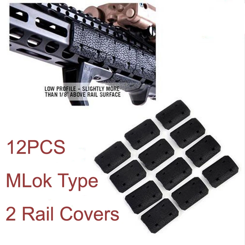 

Tactical Mlok Type 2 Rail Covers eMag Pul TYPE For M-lok SLOT SYSTEM Rail Panel 12 Pcs For Outdoor Hunting Wargame Mount