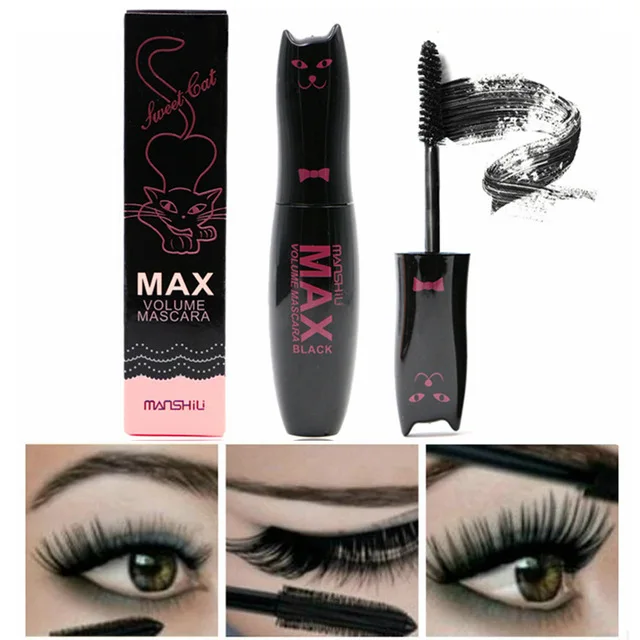 

Waterproof Mascaras Long Fiber Beauty Makeup Eye Lash Curling Lengthening Thick Eyelash Extension Black Ink Cosmetic Mascara