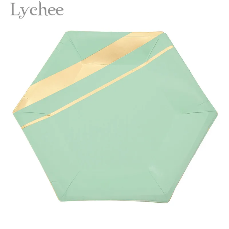 Lychee Life зеленая одноразовая посуда бумажные салфетки под чашки столовая день