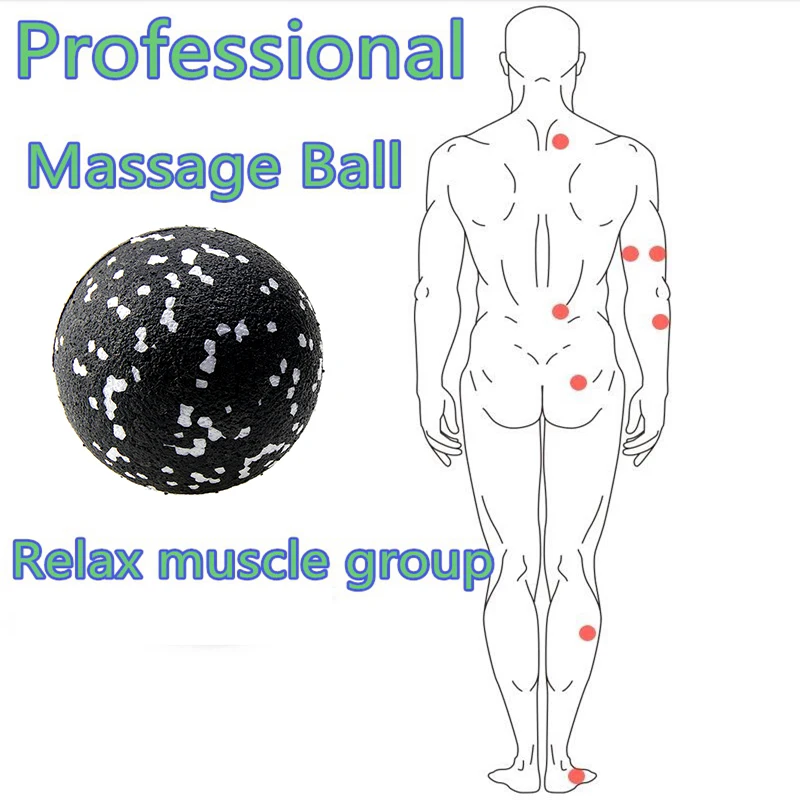 EPP арахисовый Массажный мяч для тела, фасции, расслабляющие упражнения для йоги, облегчающие фитнес-шарики, высокая плотность мышц, облегчающие Массажный мяч, набор