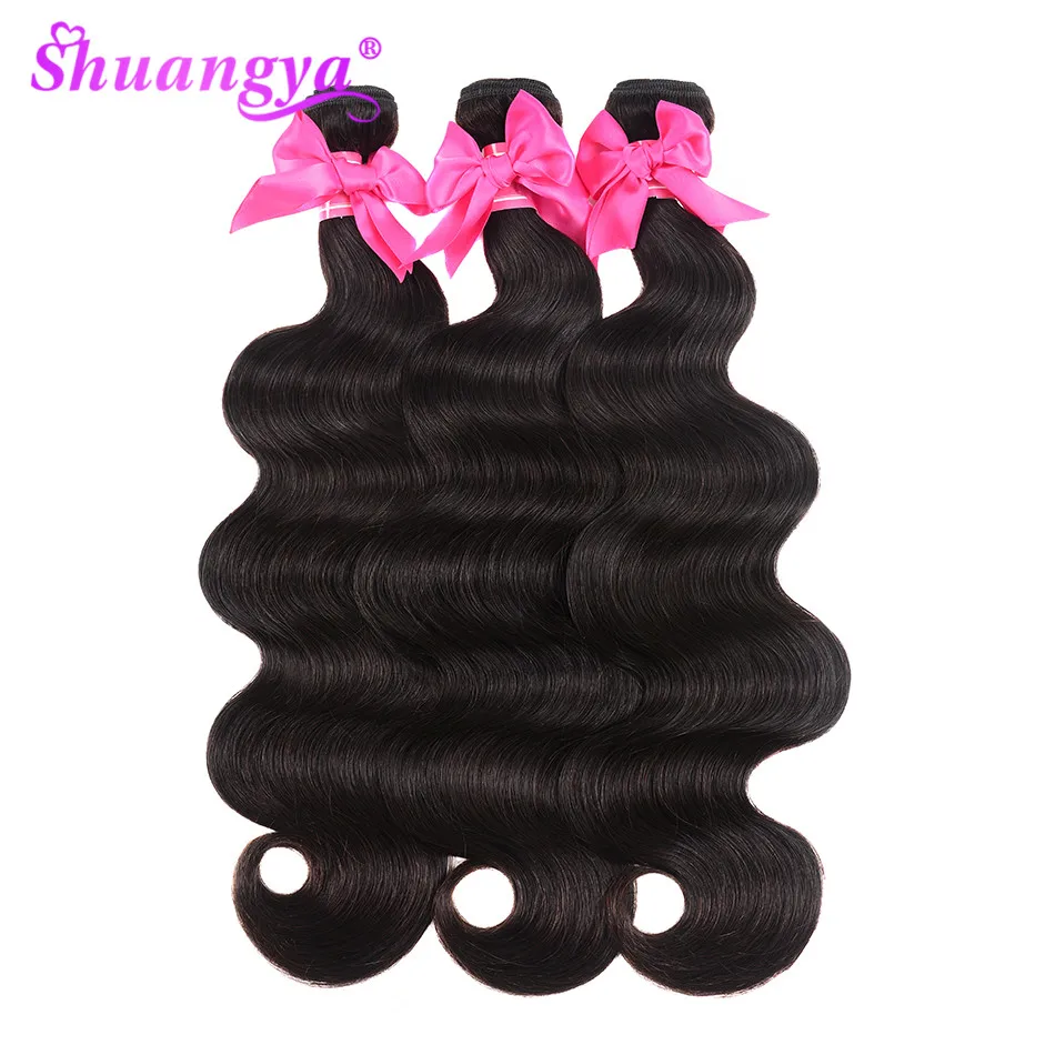 Peruvian Body Wave Hair Extensions 100% Human Hair Weave Bundles Natural Color Shuangya Remy Hair Weave 10\ Peruvian Body Wave Hair Extensions 100% Human Hair Weave Bundles Natural Color Shuangya Remy Hair Weave 10\
