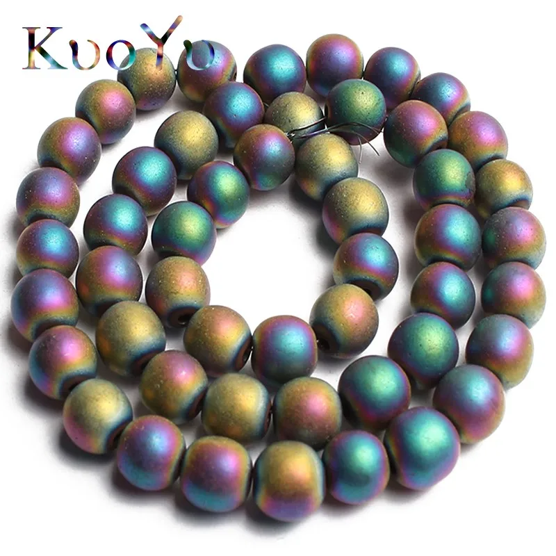

Natural Matte Multicolor Hematite Round Stone Beads For Jewelry Making Loose Beads 2/3/4/6/8/10mm DIY Bracelet Pendant Necklace