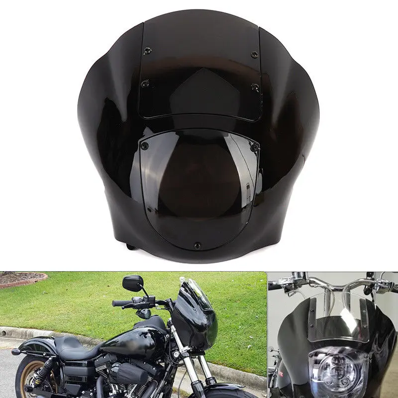 

Quarter Head Fairing Smoke&Clear Windshield Kit For Sportster XL883 1200 88-Up Dyna for 1986-1994 FXR and 1995-2005 Dyna models