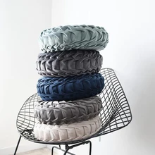 38 СМ Круглая Подушка Форма тыква на Хэллоуин Подушка декоративная подушка на сиденье ручной работы в форме колеса декоративные подушки