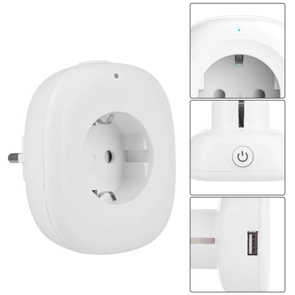 Сроки Дистанционное управление WI-FI Smart гнездо ЕС Plug Беспроводной Outlet энергосберегающее Безопасности Голос умный Управление работает