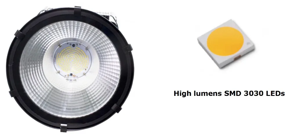 LED flood light features