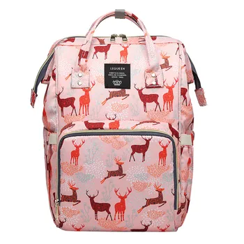 

Mummy Bag Nappy mochilas feminina morrales para mujer Bottle Bag Large Character Capacity Baby OxfordTravel Backpack Nursing Bag