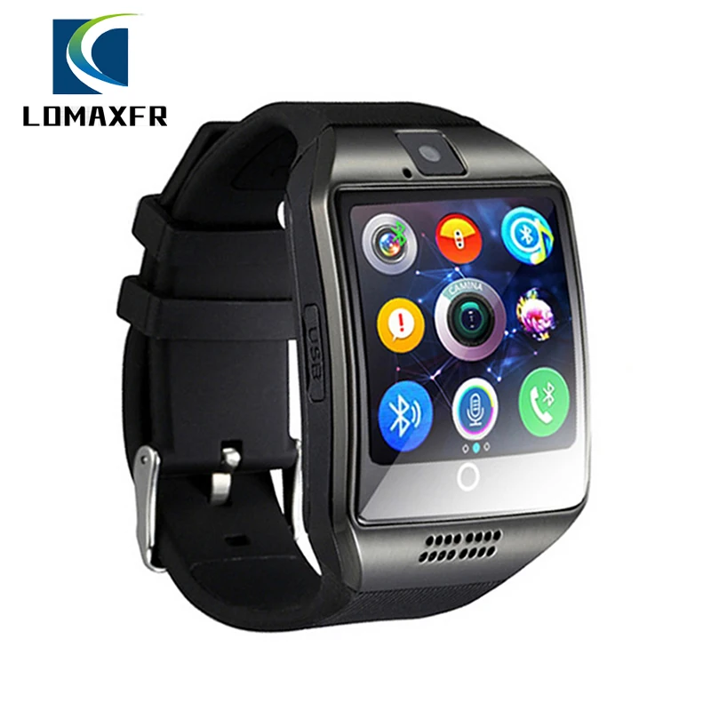 

Bluetooth Smart Watch Men Q18 Relogio Waterproof Men Heart Rate Monitor for Android Phone Smartwatch Samsung HUAWEI PK Y1 DZ09
