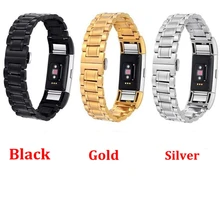 DHL 20 шт./лот Роскошные Нержавеющая сталь ремешок для FitBit Charge 2 ремешок, умный браслет, браслет металлический ремешок для часов