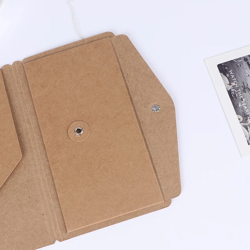 Handmade Kraft Paper File Holder For Travel Notebook Accessory Vintage Retro Card Pocket Storage Standard Pocket Passport Handmade Kraft Paper File Holder For Travel Notebook Accessory Vintage Retro Card Pocket Storage Standard Pocket Passport