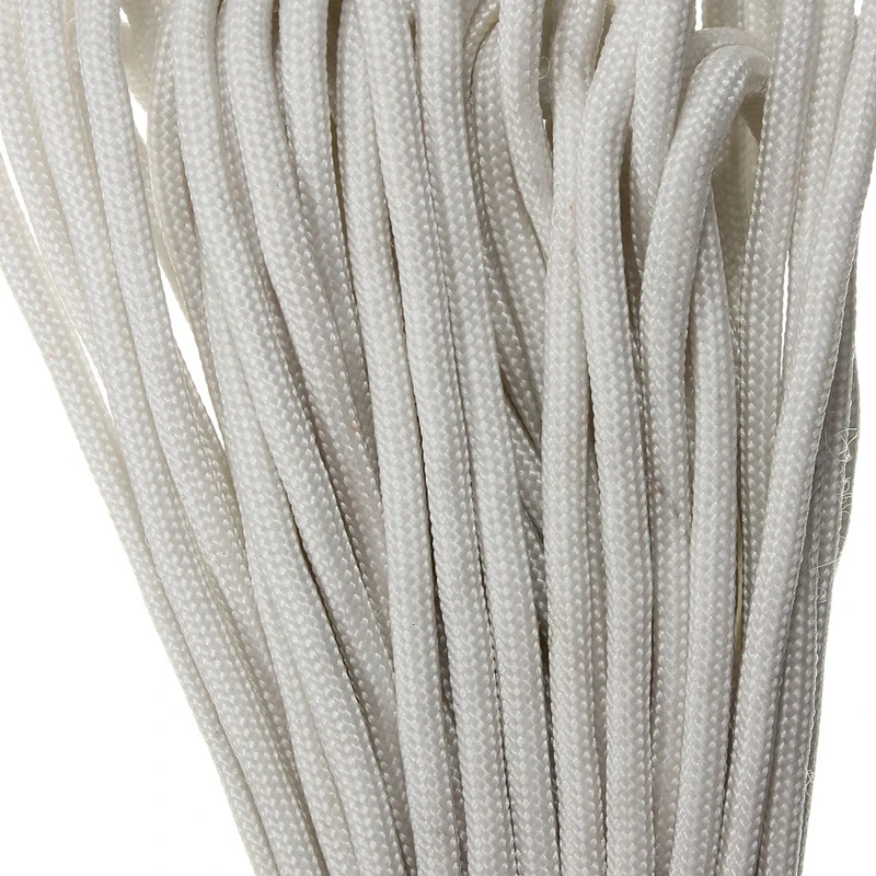 550Lb Paracord المظلة الحبل النايلون قلادة متوهجة ومضيئة في الظلام 9 ستراند كور الأبيض