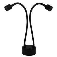 Multi head светодиодный офисный светильник, подзарядки flex трубки Батарея лампы, 2 Вт 6 переключатель стол, потолок, стекло Вселенная дисплей пятно лампы