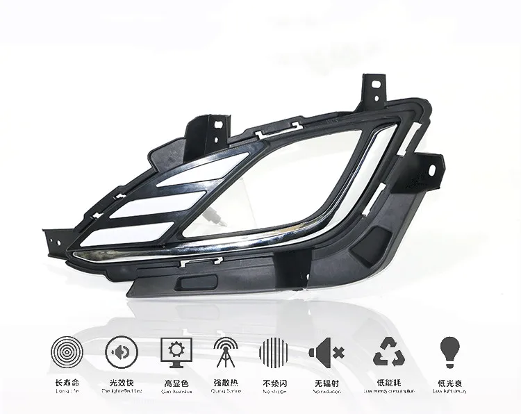 EOsuns светодиодные противотуманные фары светильник для Hyundai Elantra 2012 2013 с желтым