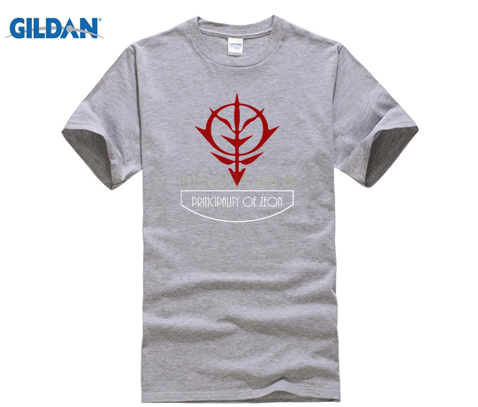 Gundam Principality of Zeon Earth Federation футболка с аниме Забавные футболки хлопковые топы